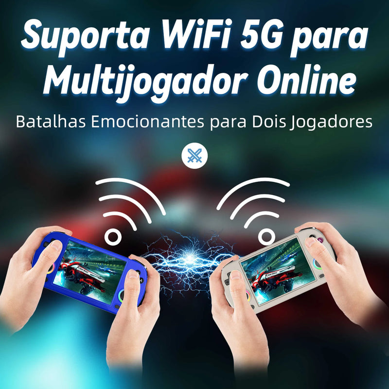 ANBERNIC RG40XX H Console De Jogo Portátil 4.0 Polegadas Suporte De Joystick De Tela IPS 5g WiFi Bluetooth RGB Iluminação Retro Vídeo Game