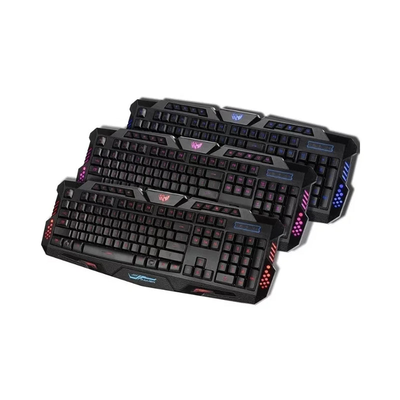 Gamer Keyboard Exbom Ka-658 QWERTY Portuguese Brazil color black with light 3 colors